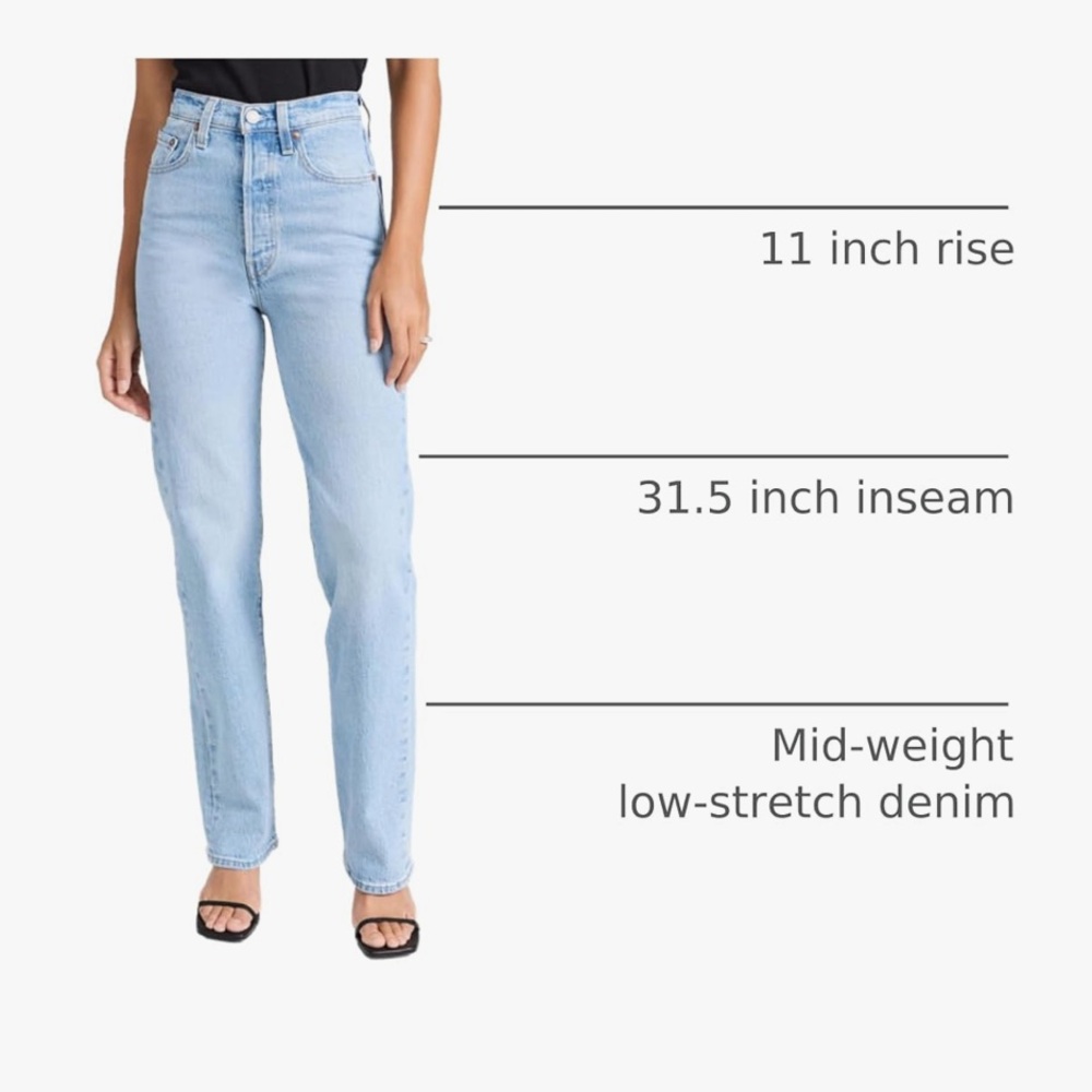 Levi's Women's Ribcage Full Length High Rise Jeans